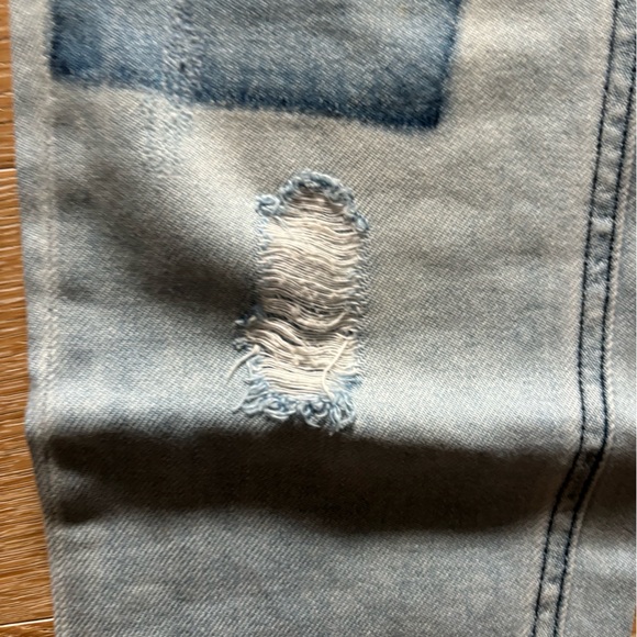 Vintage Inspired Design Lab Denim Size 26 Distressed Patchwork Jeans - Picture 11 of 16